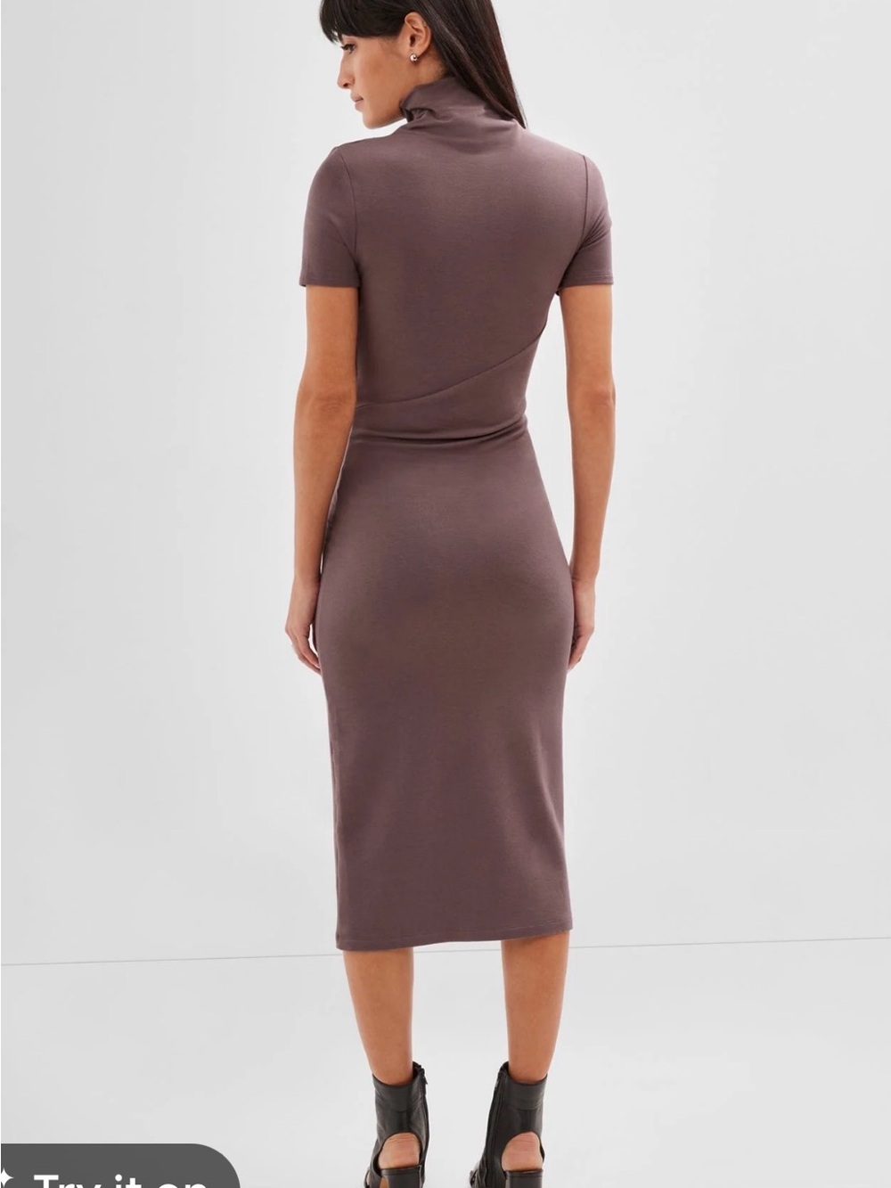 Marcella mock neck midi dress size medium - Picture 2 of 6